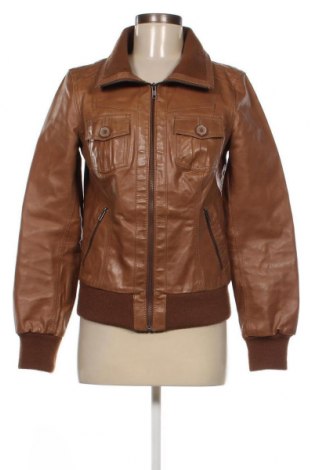 Dámska kožená bunda  ONLY, Veľkosť M, Farba Hnedá, Cena  30,85 €