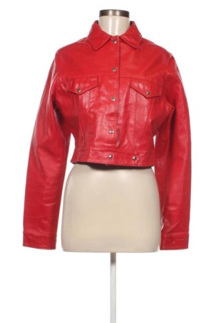 Γυναικείο δερμάτινο μπουφάν RossoDiSera, Μέγεθος M, Χρώμα Κόκκινο, Τιμή 54,94 €