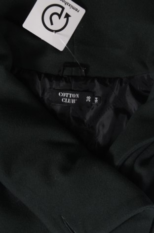 Γυναικείο παλτό Cotton Club, Μέγεθος M, Χρώμα Πράσινο, Τιμή 54,74 €