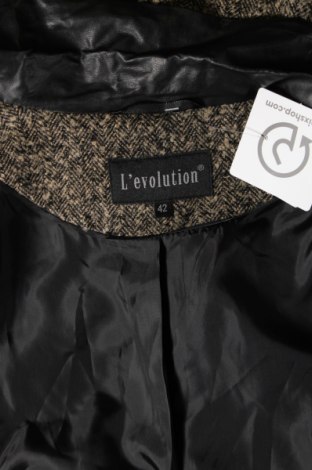 Γυναικείο παλτό L'evolution, Μέγεθος L, Χρώμα Πολύχρωμο, Τιμή 9,11 €