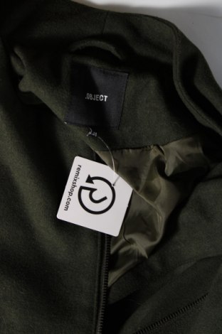 Γυναικείο παλτό Object, Μέγεθος XS, Χρώμα Πράσινο, Τιμή 15,45 €