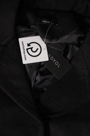 Дамско палто Trendyol, Размер S, Цвят Черен, Цена 26,41 лв.
