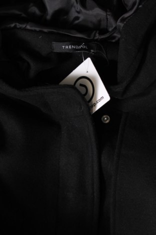 Дамско палто Trendyol, Размер M, Цвят Черен, Цена 36,14 лв.