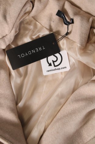 Palton de femei Trendyol, Mărime S, Culoare Bej, Preț 62,18 Lei