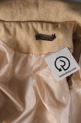 Γυναικείο παλτό Trendyol, Μέγεθος M, Χρώμα  Μπέζ, Τιμή 7,18 €