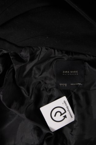 Дамско палто Zara, Размер S, Цвят Черен, Цена 49,00 лв.