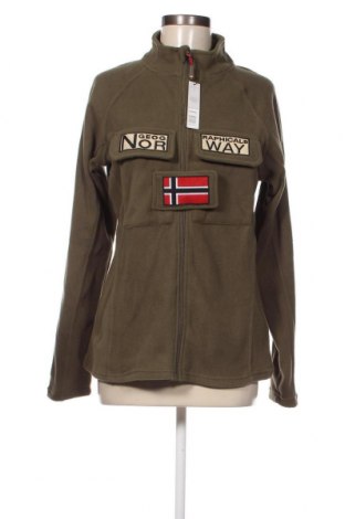 Damska bluza z polaru Geographical Norway, Rozmiar L, Kolor Zielony, Cena 139,94 zł