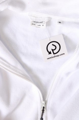 Γυναικεία ζακέτα fleece James & Nicholson, Μέγεθος M, Χρώμα Λευκό, Τιμή 12,06 €