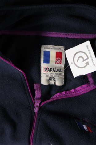 Γυναικεία ζακέτα fleece Papalou, Μέγεθος L, Χρώμα Μπλέ, Τιμή 7,08 €