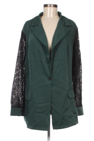 Дамско сако SHEIN, Размер 3XL, Цвят Зелен, Цена 28,60 лв.