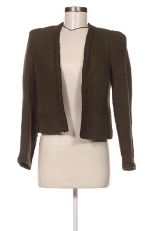 Дамско сако Zara, Размер XS, Цвят Зелен, Цена 40,85 лв.