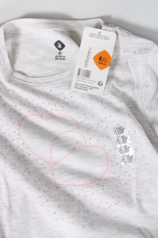 Детска блуза, Размер 3-4y/ 104-110 см, Цвят Сив, Цена 12,48 лв.