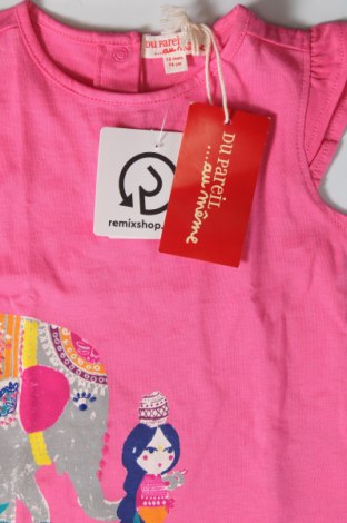 Kinder Shirt Du Pareil Au Meme, Größe 9-12m/ 74-80 cm, Farbe Rosa, Preis 7,89 €