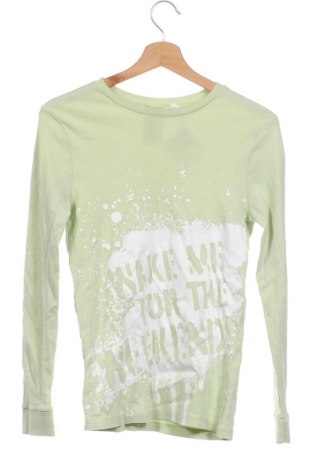 Dziecięca bluzka H&M, Rozmiar 12-13y/ 158-164 cm, Kolor Zielony, Cena 15,19 zł