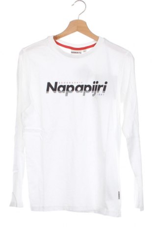 Kinder Shirt Napapijri, Größe 12-13y/ 158-164 cm, Farbe Weiß, Preis 15,46 €