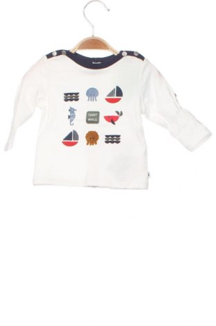 Bluză pentru copii Obaibi, Mărime 2-3m/ 56-62 cm, Culoare Alb, Preț 30,95 Lei