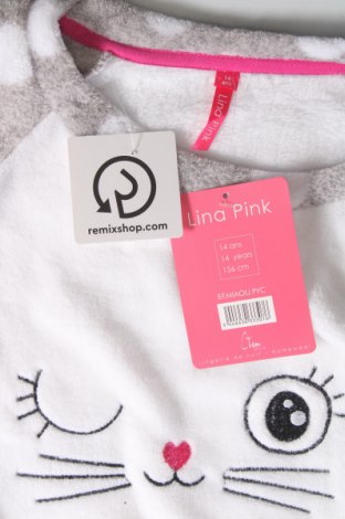 Детска пижама Lina Pink, Размер 11-12y/ 152-158 см, Цвят Сив, Цена 45,03 лв.