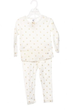 Детска пижама Petit Bateau, Размер 18-24m/ 86-98 см, Цвят Бял, Цена 56,24 лв.