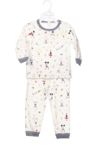 Kinder Pyjama  Petit Bateau, Größe 18-24m/ 86-98 cm, Farbe Weiß, Preis € 25,17