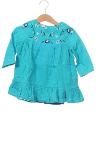 Детска рокля Du Pareil Au Meme, Размер 9-12m/ 74-80 см, Цвят Син, Цена 16,00 лв.