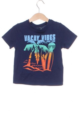 Παιδικό μπλουζάκι H&M, Μέγεθος 18-24m/ 86-98 εκ., Χρώμα Μπλέ, Τιμή 5,35 €