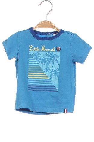 Dziecięcy T-shirt Little Marcel, Rozmiar 3-6m/ 62-68 cm, Kolor Niebieski, Cena 39,23 zł