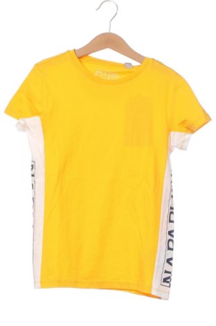 Dziecięcy T-shirt Napapijri, Rozmiar 7-8y/ 128-134 cm, Kolor Żółty, Cena 152,65 zł