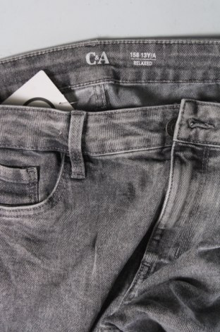 Dziecięce jeansy C&A, Rozmiar 12-13y/ 158-164 cm, Kolor Szary, Cena 92,76 zł