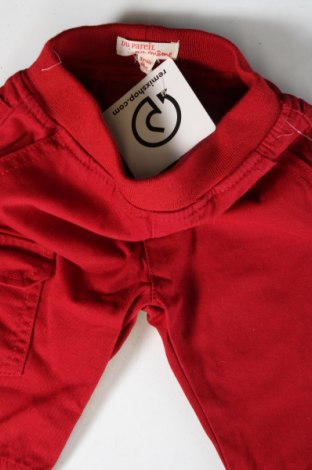 Pantaloni pentru copii Du Pareil Au Meme, Mărime 2-3m/ 56-62 cm, Culoare Roșu, Preț 26,53 Lei