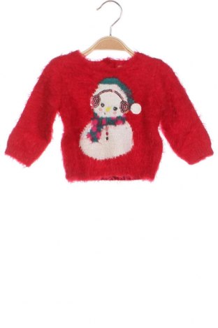 Детски пуловер Du Pareil Au Meme, Размер 2-3m/ 56-62 см, Цвят Червен, Цена 8,96 лв.