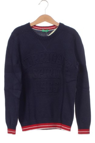Детски пуловер United Colors Of Benetton, Размер 8-9y/ 134-140 см, Цвят Син, Цена 37,95 лв.