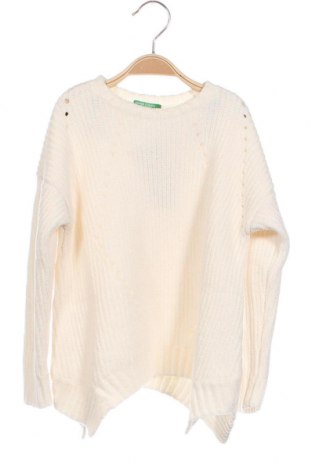 Детски пуловер United Colors Of Benetton, Размер 4-5y/ 110-116 см, Цвят Бял, Цена 17,94 лв.