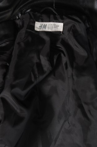 Geacă de piele pentru copii H&M, Mărime 12-13y/ 158-164 cm, Culoare Negru, Preț 46,74 Lei