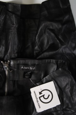 Кожена пола Amisu, Размер XS, Цвят Черен, Цена 3,19 лв.