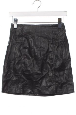 Δερμάτινη φούστα Amisu, Μέγεθος XS, Χρώμα Μαύρο, Τιμή 1,79 €