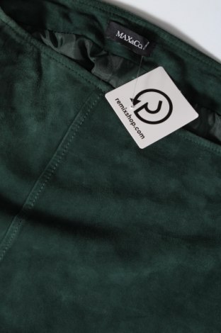 Δερμάτινη φούστα Max&Co., Μέγεθος M, Χρώμα Πράσινο, Τιμή 91,62 €
