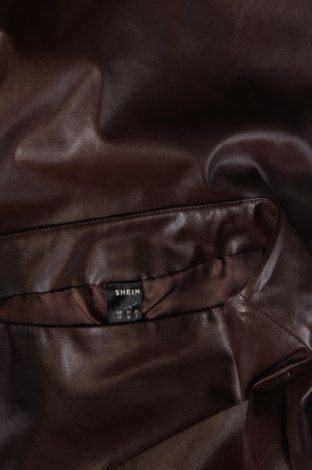 Kožená sukňa  SHEIN, Veľkosť XS, Farba Hnedá, Cena  4,45 €