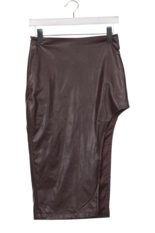 Δερμάτινη φούστα SHEIN, Μέγεθος XS, Χρώμα Καφέ, Τιμή 4,45 €