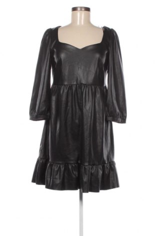 Δερμάτινο φόρεμα Naf Naf, Μέγεθος M, Χρώμα Μαύρο, Τιμή 25,76 €