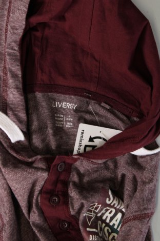 Мъжка блуза LIVERA, Размер M, Цвят Червен, Цена 9,20 лв.