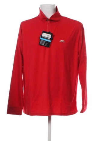 Ανδρική μπλούζα fleece Trespass, Μέγεθος XXL, Χρώμα Κόκκινο, Τιμή 16,70 €
