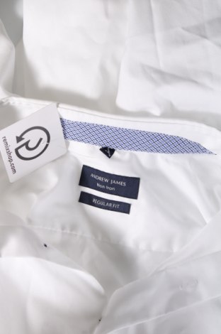 Ανδρικό πουκάμισο Andrew James, Μέγεθος XL, Χρώμα Λευκό, Τιμή 24,12 €