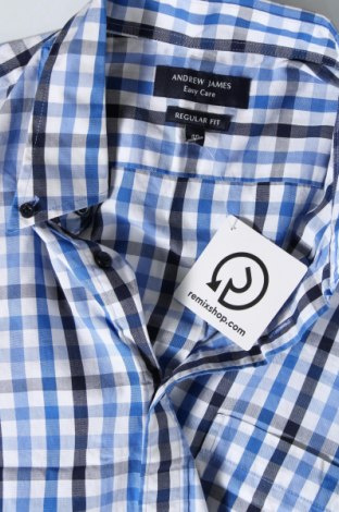 Ανδρικό πουκάμισο Andrews, Μέγεθος S, Χρώμα Μπλέ, Τιμή 31,26 €