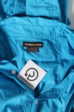 Ανδρικό πουκάμισο Atlas For Men, Μέγεθος 3XL, Χρώμα Μπλέ, Τιμή 17,94 €
