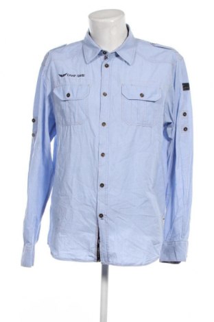 Ανδρικό πουκάμισο Camp David, Μέγεθος M, Χρώμα Μπλέ, Τιμή 20,02 €