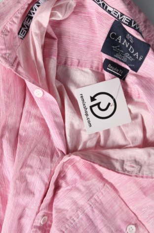 Ανδρικό πουκάμισο Canda, Μέγεθος XXL, Χρώμα Ρόζ , Τιμή 17,94 €
