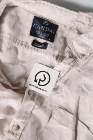 Ανδρικό πουκάμισο Canda, Μέγεθος 3XL, Χρώμα  Μπέζ, Τιμή 17,94 €