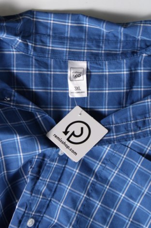 Ανδρικό πουκάμισο Clothing & Co, Μέγεθος 3XL, Χρώμα Μπλέ, Τιμή 4,66 €