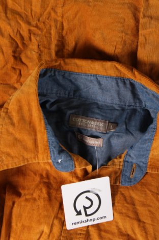 Ανδρικό πουκάμισο Cotton&silk, Μέγεθος L, Χρώμα Πορτοκαλί, Τιμή 17,94 €