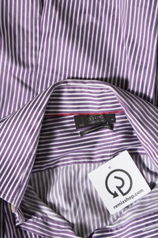 Ανδρικό πουκάμισο Eton, Μέγεθος L, Χρώμα Βιολετί, Τιμή 22,71 €